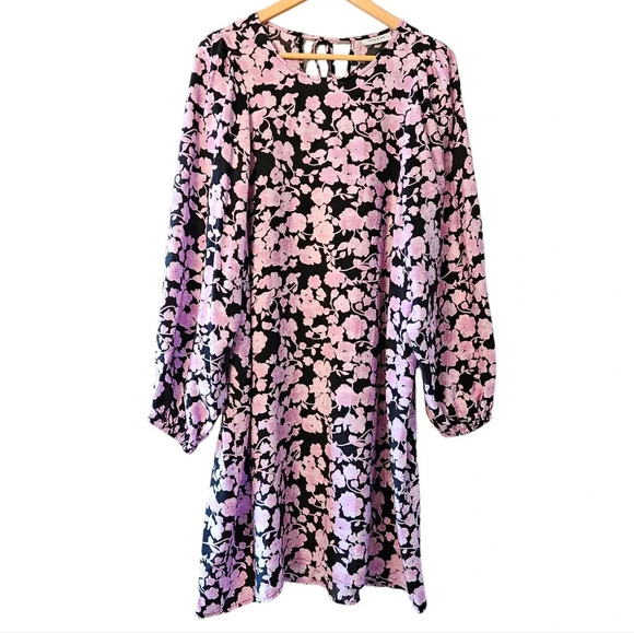 MSCH Copenhagen Women's Boho Floral Print Balloon Sleeve Feminine Casual Dress L - Picture 6 of 16